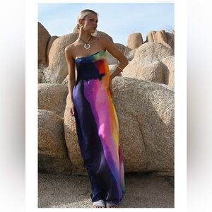 Cindy Maxi Shift Dress - Prism